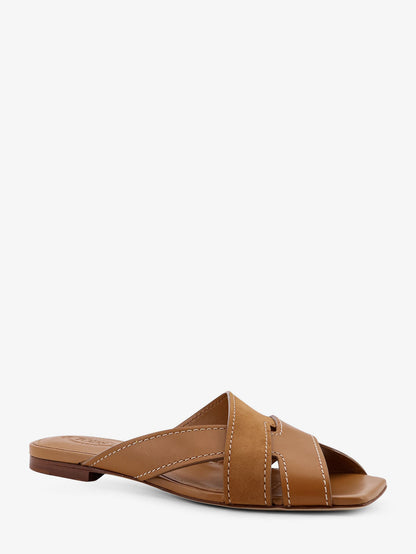 Leather sandals with suede detail thumbnail