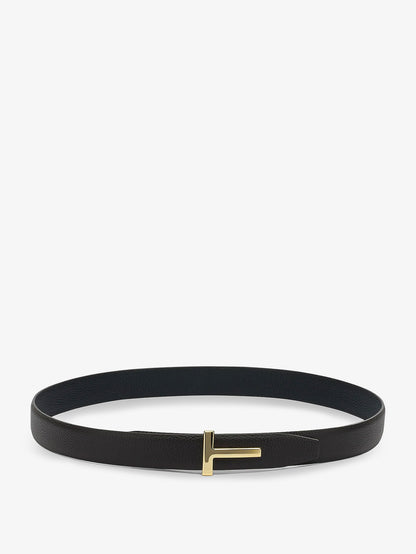 Reversible hammered leather belt thumbnail
