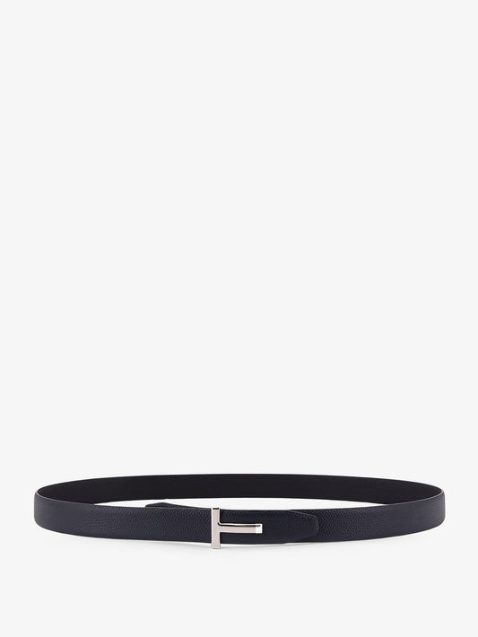 Hammered leather belt