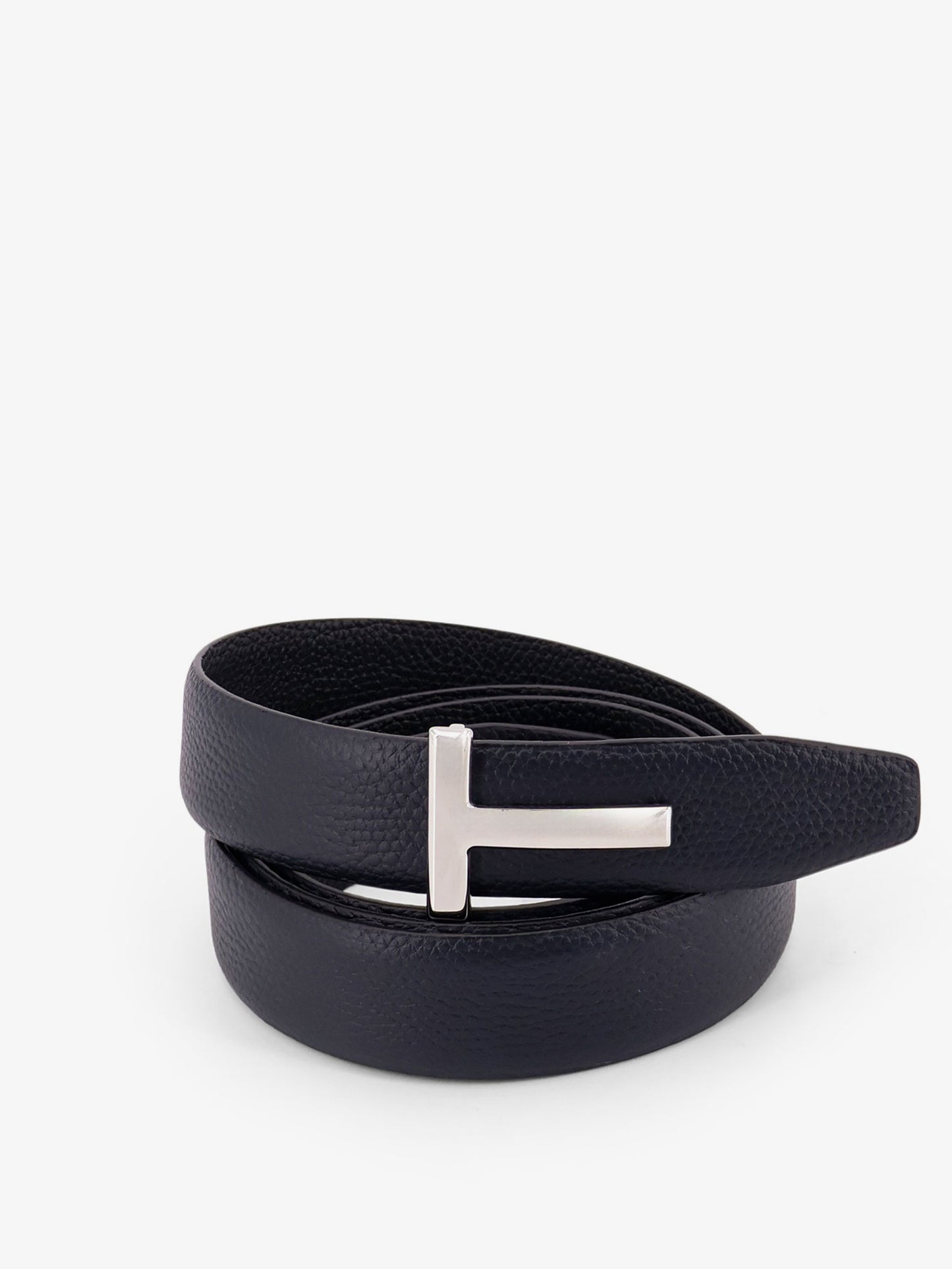 Hammered leather belt