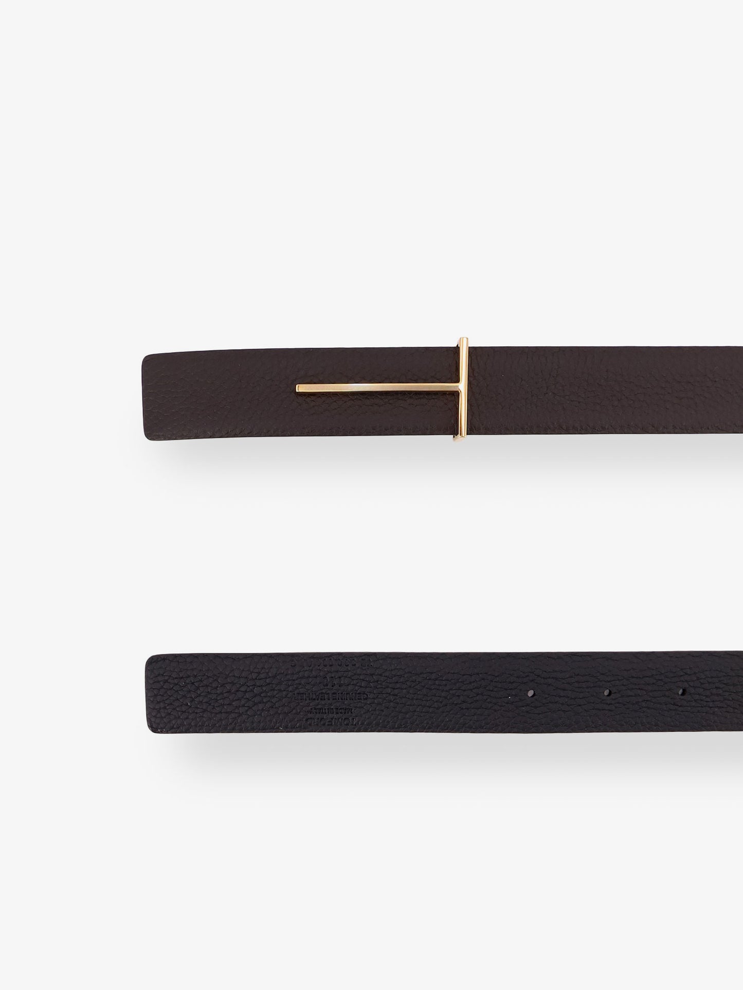 Hammered leather belt