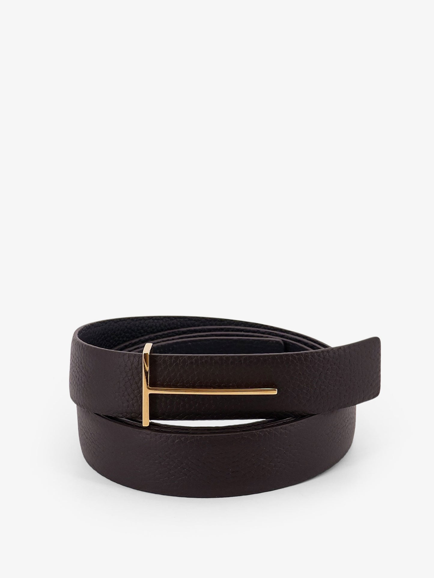 Hammered leather belt