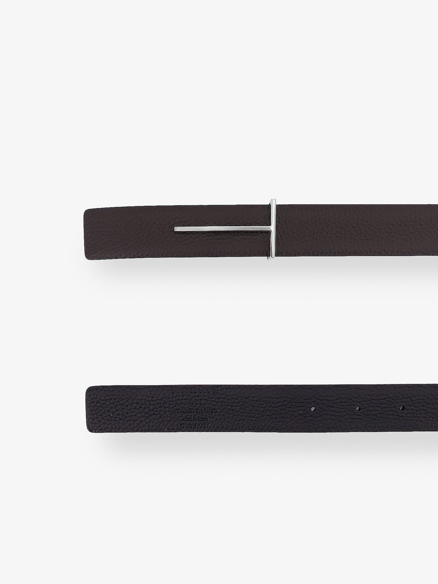 Hammered leather belt