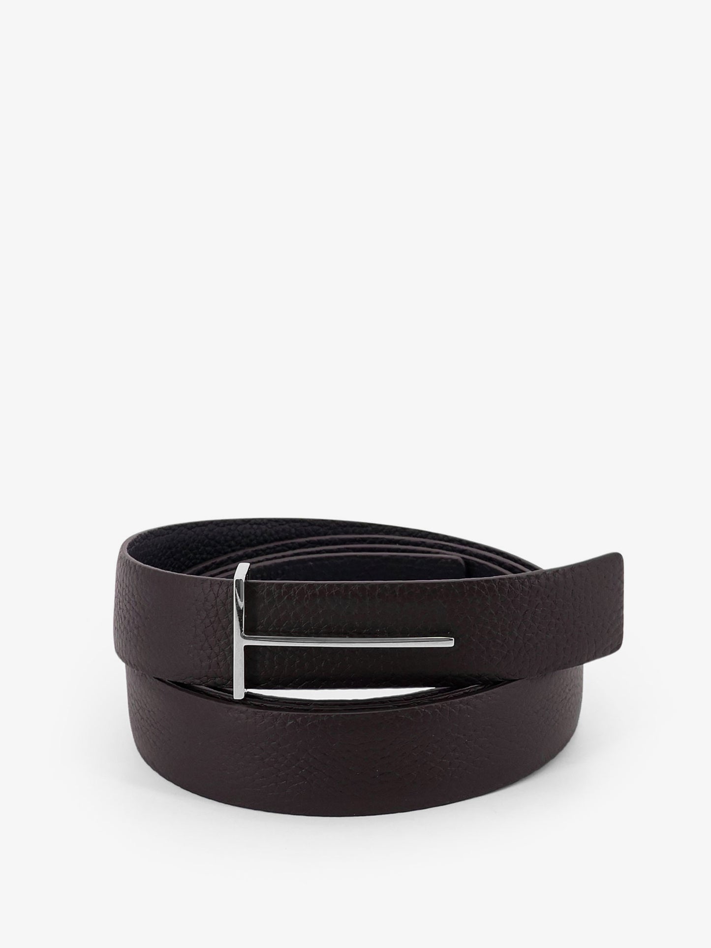 Hammered leather belt