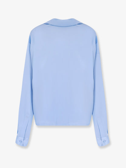 Stretch satin shirt thumbnail
