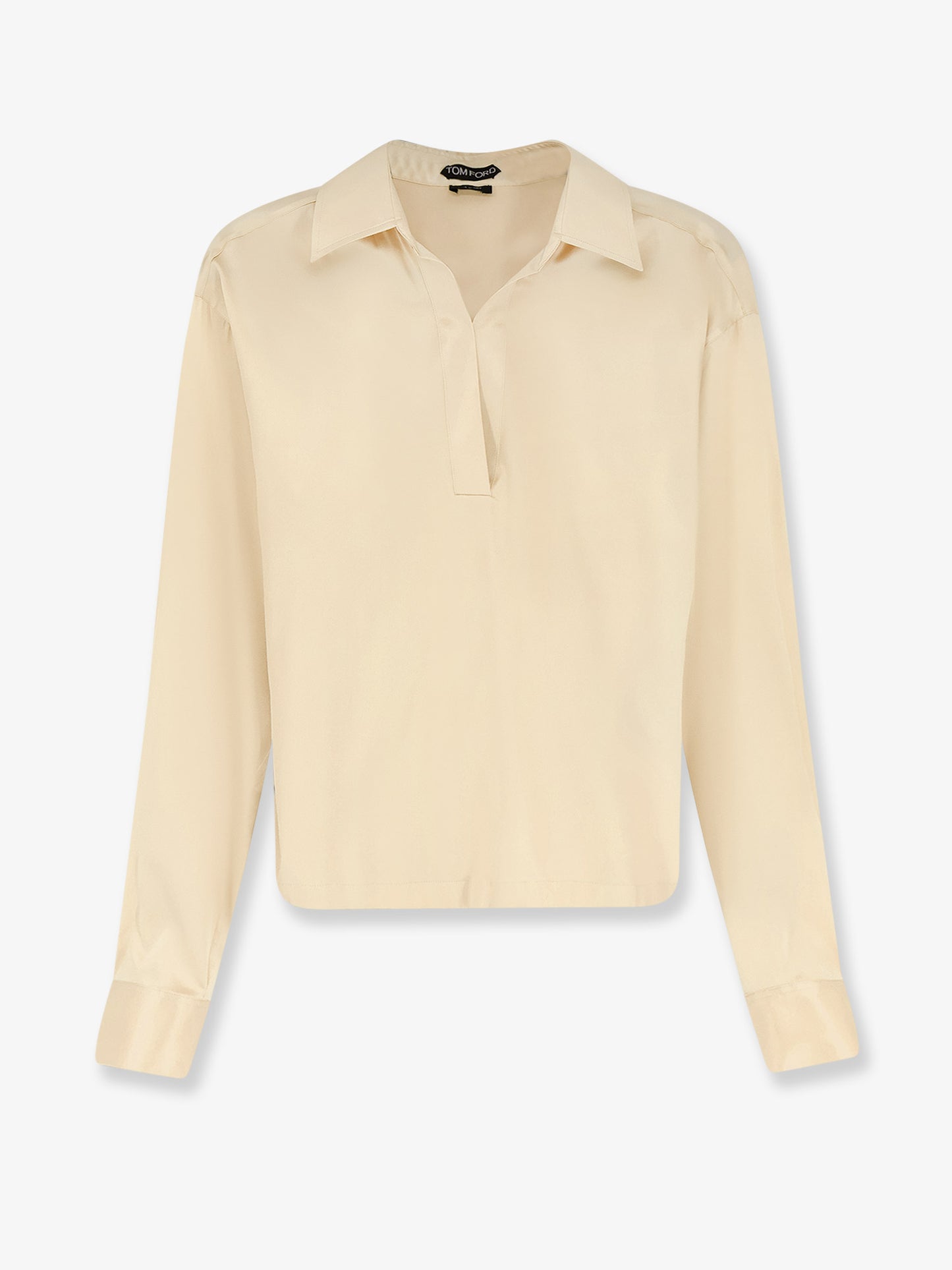 Stretch satin shirt