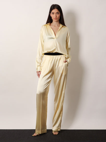 Stretch satin shirt thumbnail