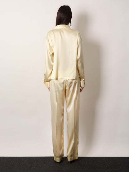Stretch satin shirt thumbnail