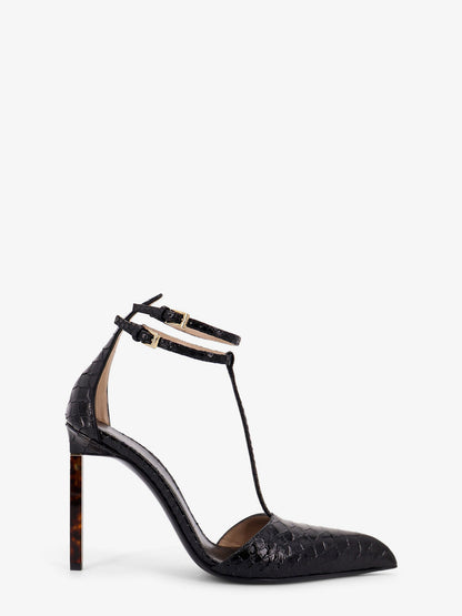 Python-effect leather pumps thumbnail