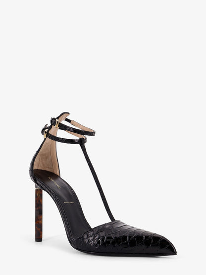 Python-effect leather pumps thumbnail