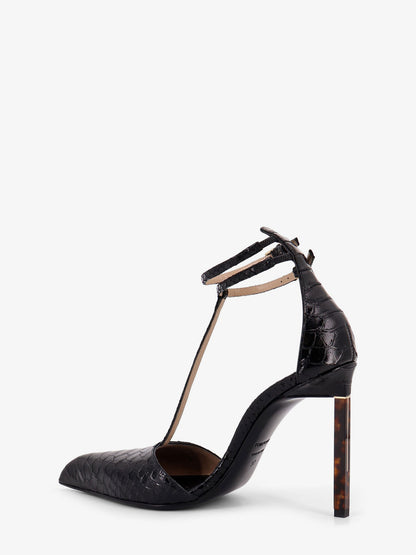 Python-effect leather pumps thumbnail
