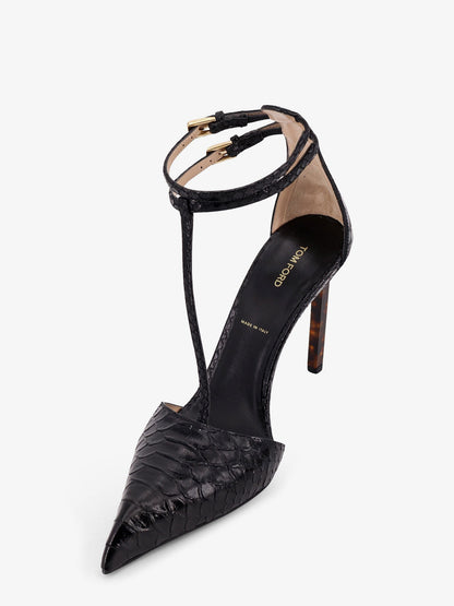 Python-effect leather pumps thumbnail