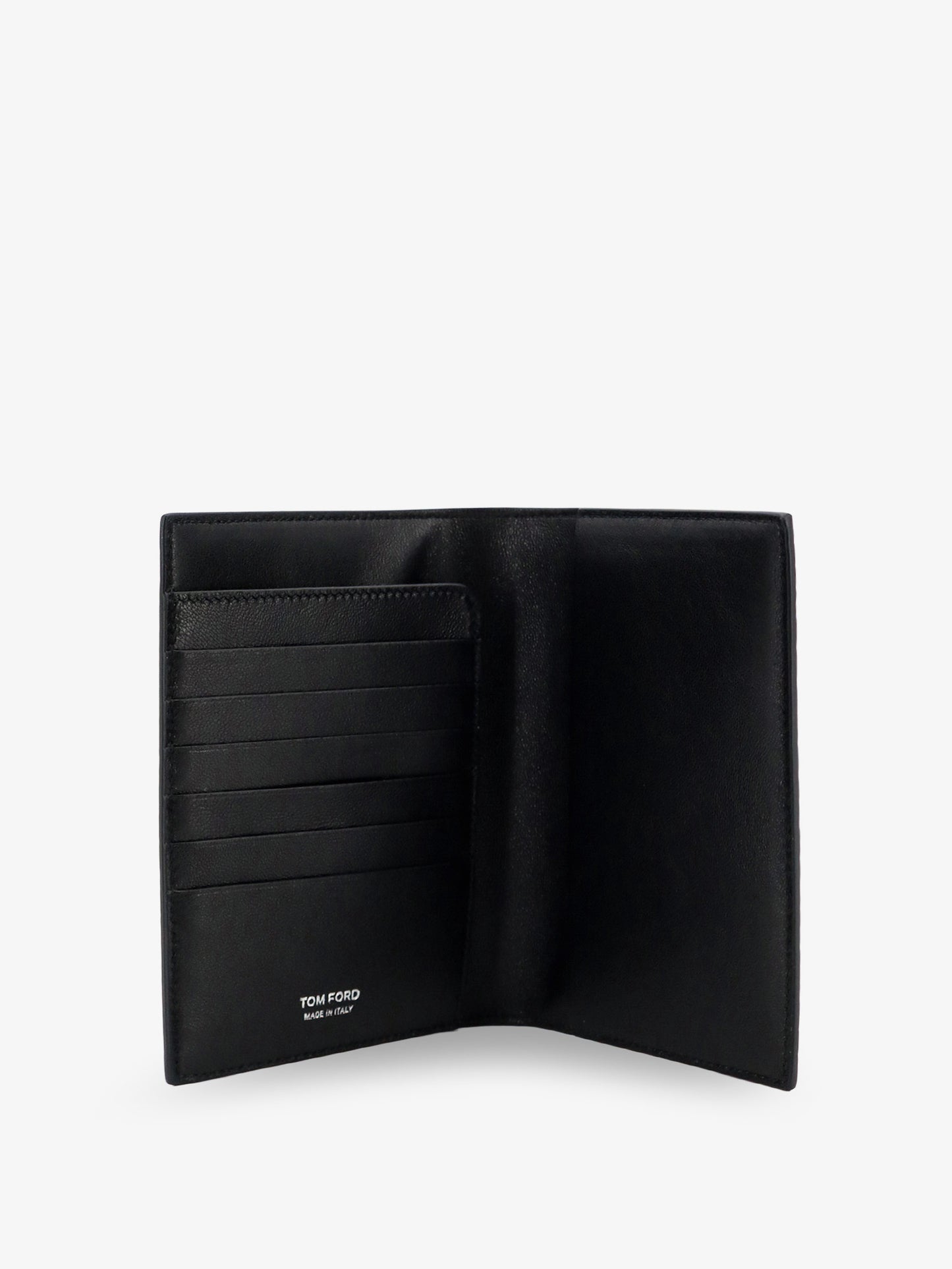 Leather wallet with crocodile print