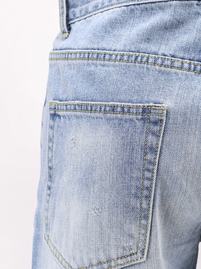 Straight fit cotton jeans thumbnail
