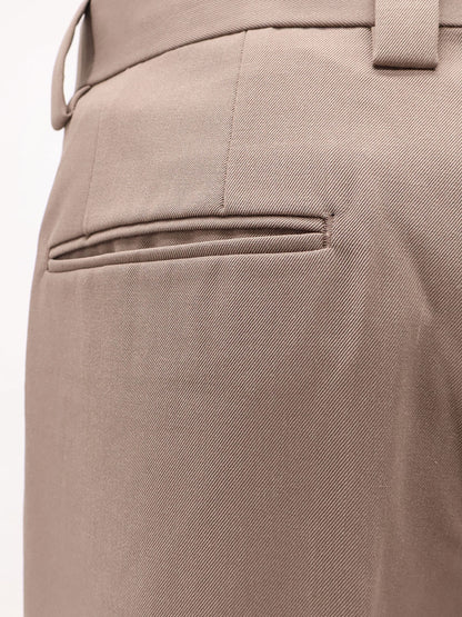 Wool blend trousers with frontal pinces thumbnail