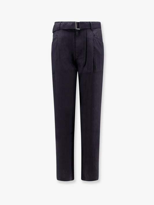 Linen blend trousers