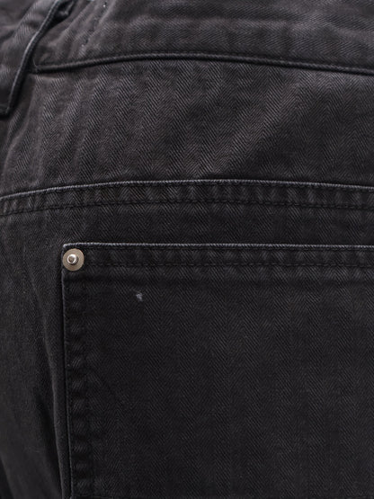 Cotton cargo bermuda shorts with distressed effect thumbnail