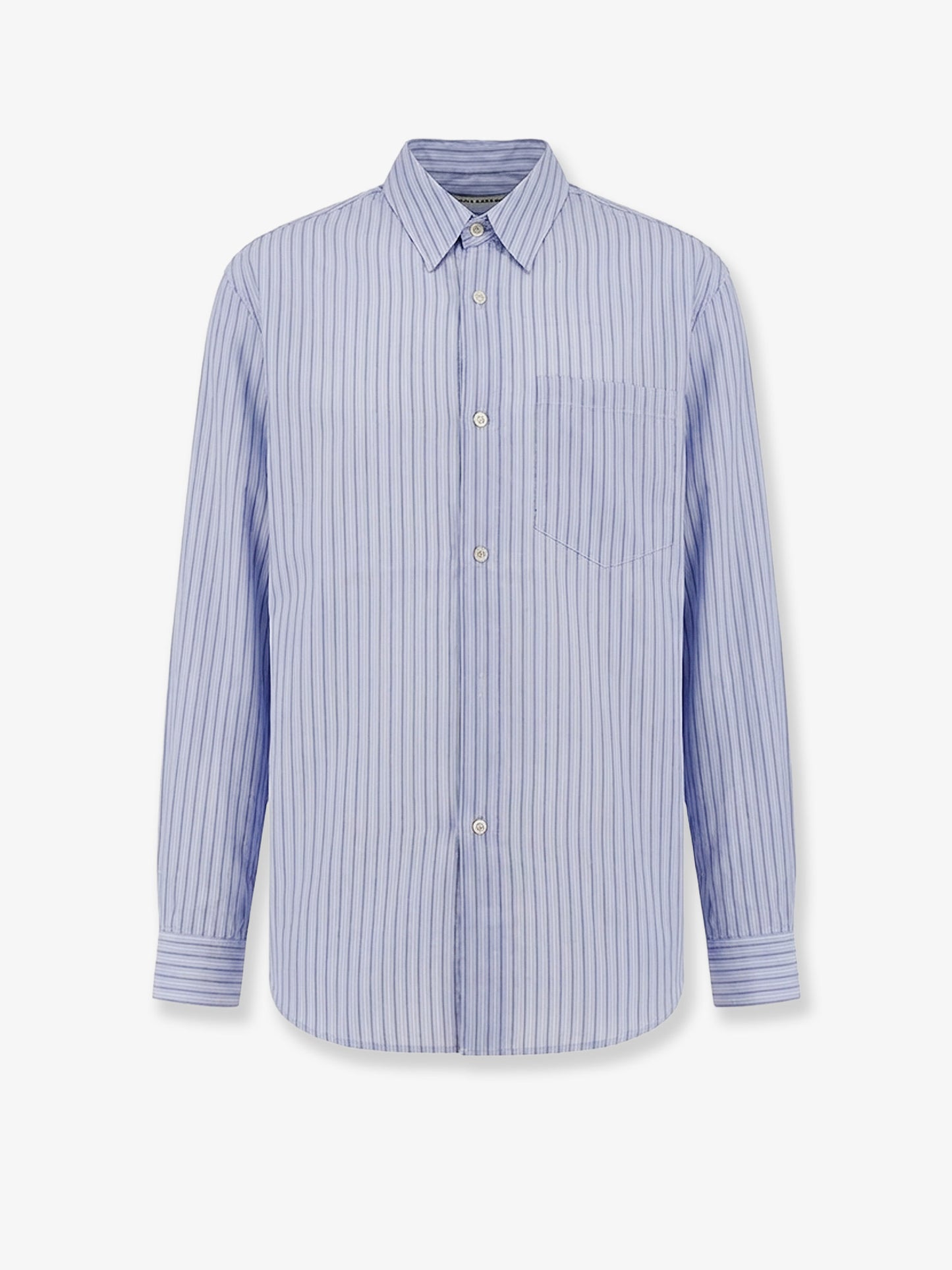 Lyocell shirt with striped motif
