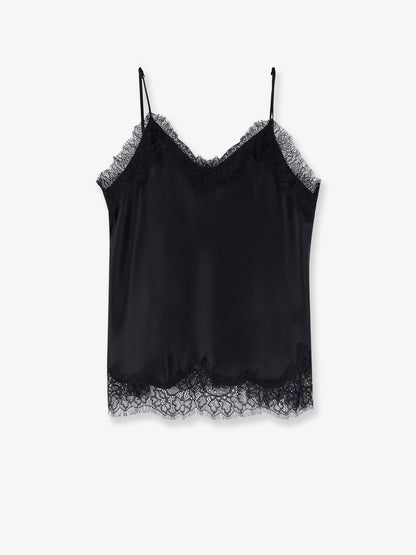 Satin top with lace profiles thumbnail
