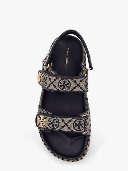 T Monogram Kira jacquard fabric sandals thumbnail