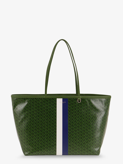 Coated canvas The Racer Tote shoulder bag with all-over logo thumbnail