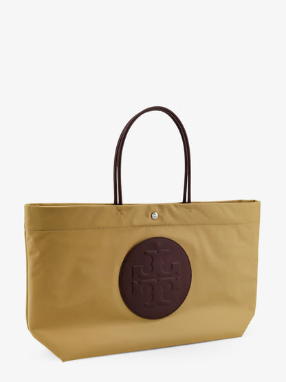 Ella Twist nylon shoulder bag with maxi logo patch on the front thumbnail