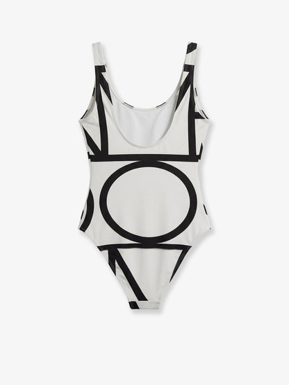 One-piece swimsuit with Monogram print thumbnail