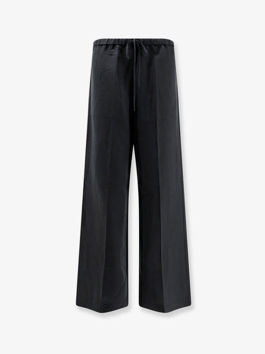 Linen and lyocell blend trousers