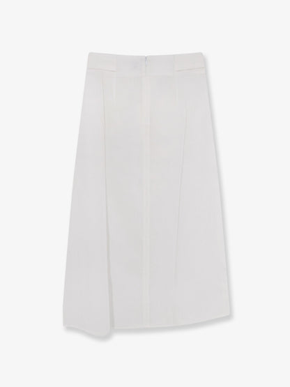Tie-Waist cotton and linen skirt thumbnail
