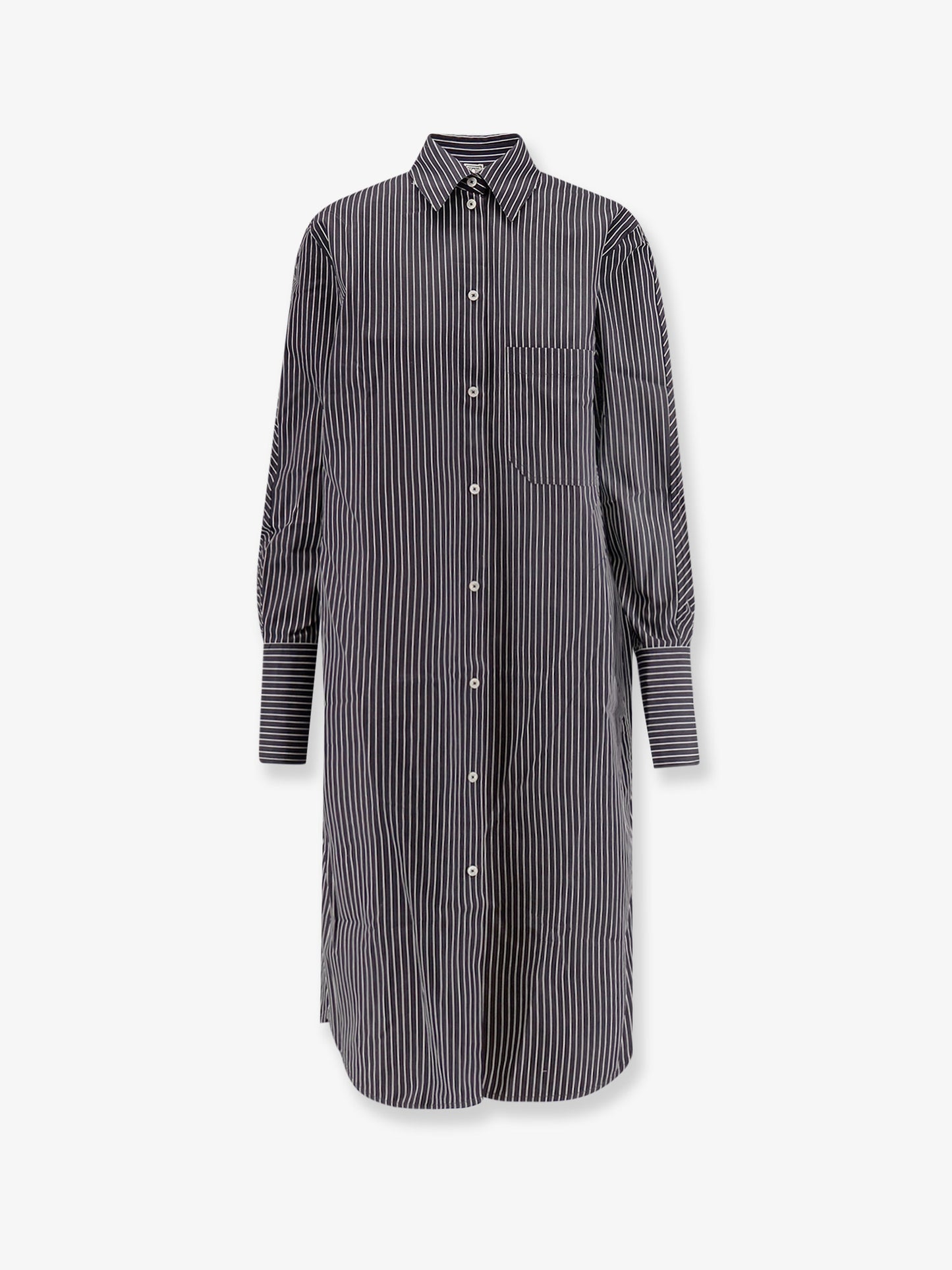 Vestito corto Striped Kimono-Sleeve Shirtdress