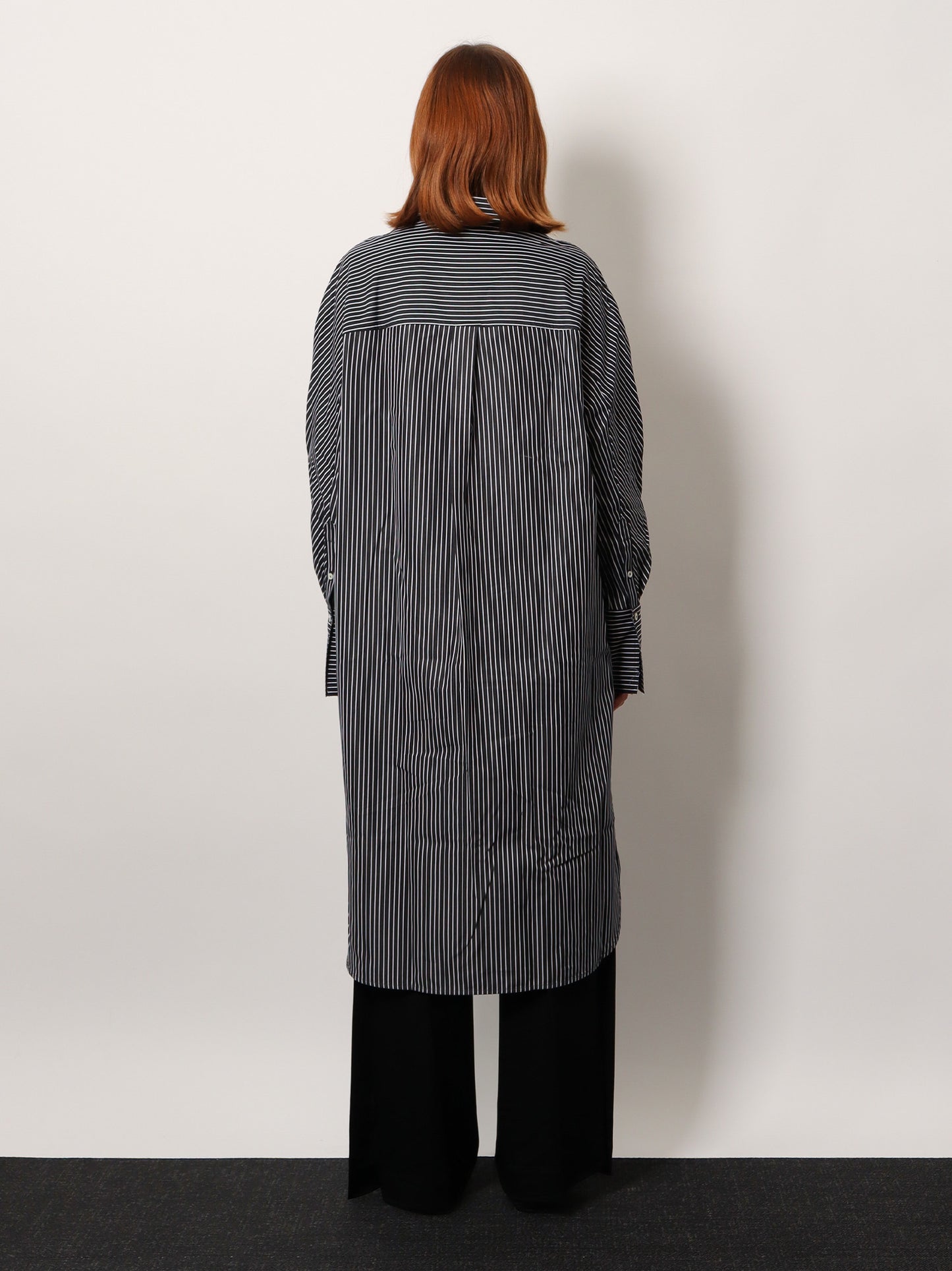 Vestito corto Striped Kimono-Sleeve Shirtdress
