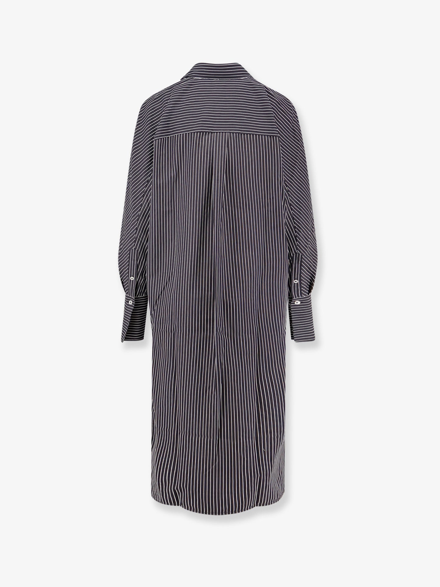 Vestito corto Striped Kimono-Sleeve Shirtdress