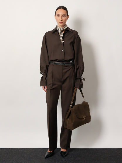 Wool trousers with pinces thumbnail