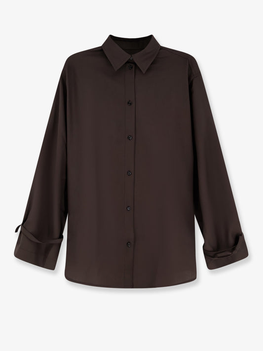 Camicia Tie-Cuff in lana