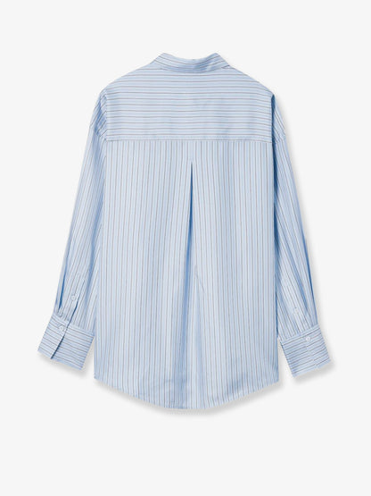 Silk shirt with striped pattern thumbnail
