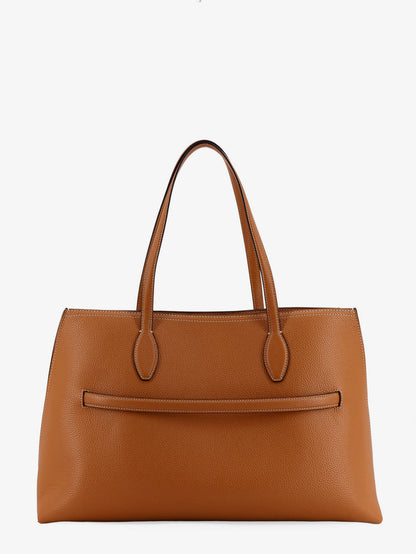 Leather shoulder bag with lettering logo on the front thumbnail