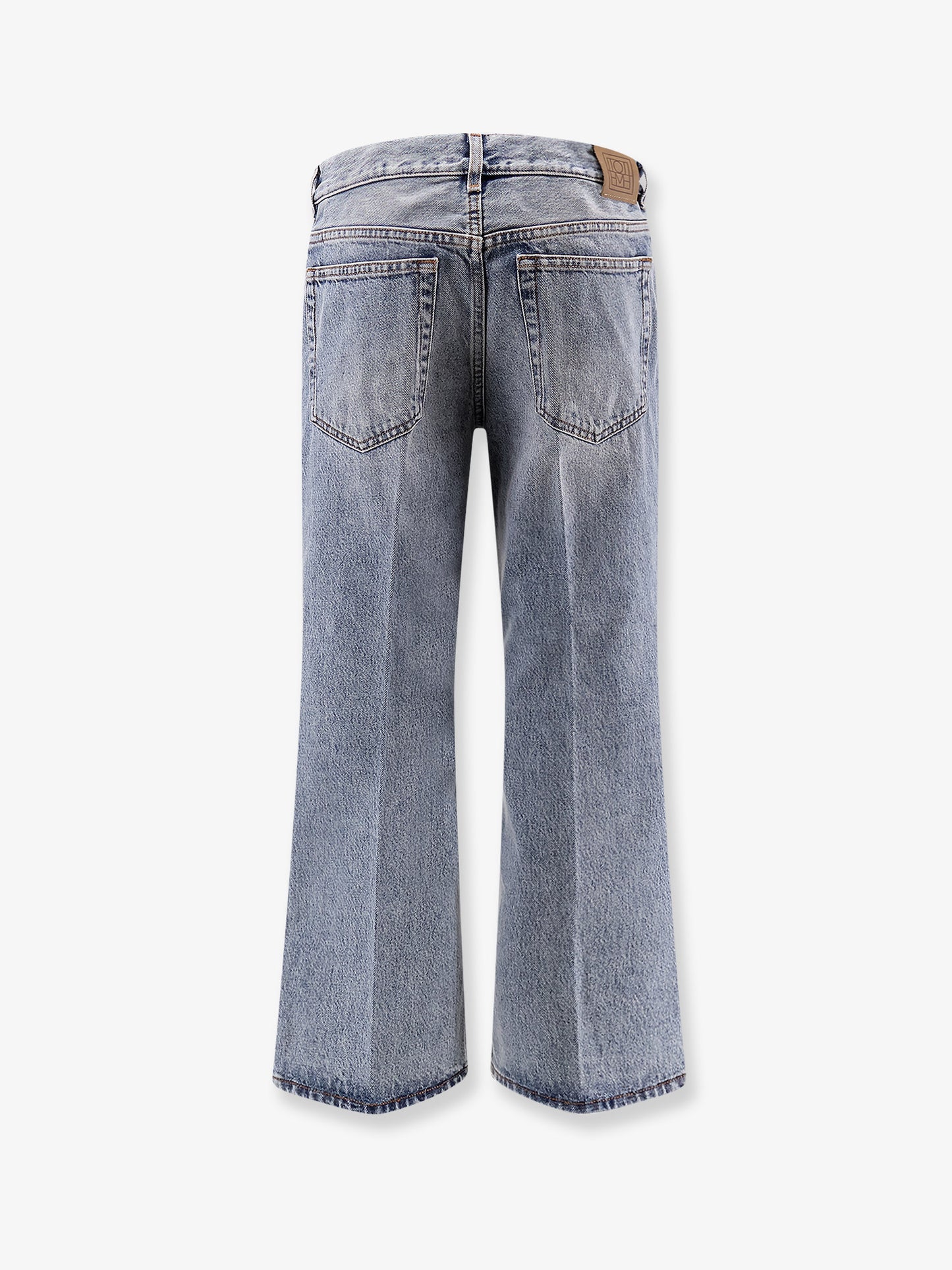 Cotton jeans with flared bottom
