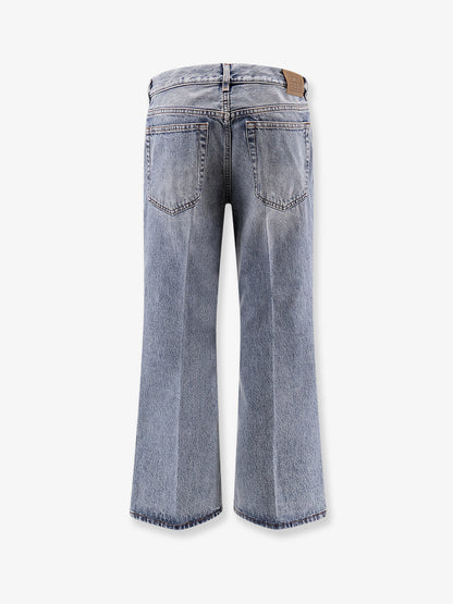 Cotton jeans with flared bottom thumbnail
