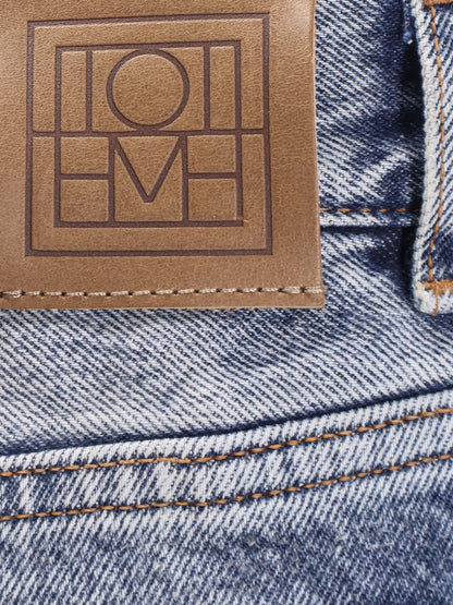 Cotton jeans with flared bottom thumbnail