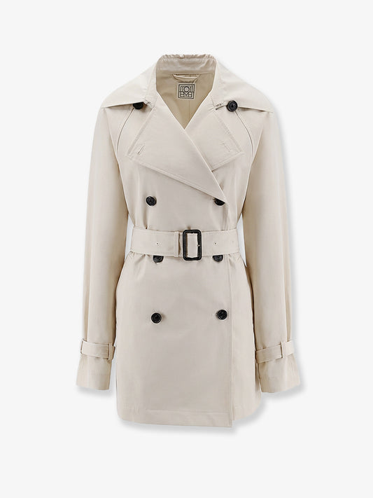 Trench in cotone Washed