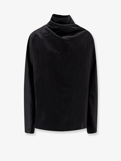 Camicia Cowl Neck in viscosa e lino thumbnail