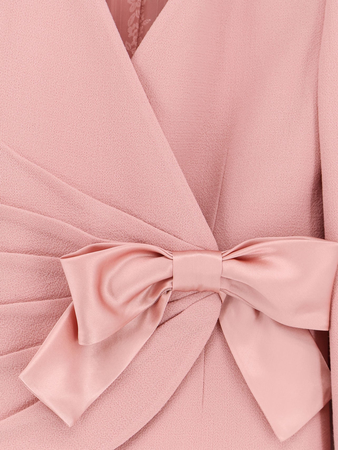Wool Crepe blazer with bow