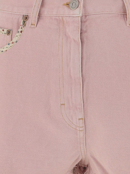 Denim shorts with frayed edges thumbnail