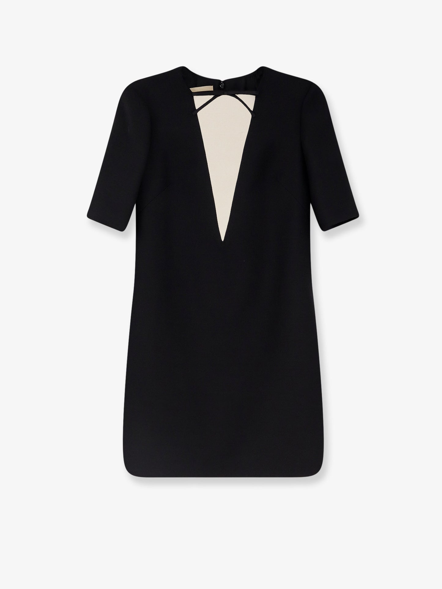 Virgin wool and silk mini dress