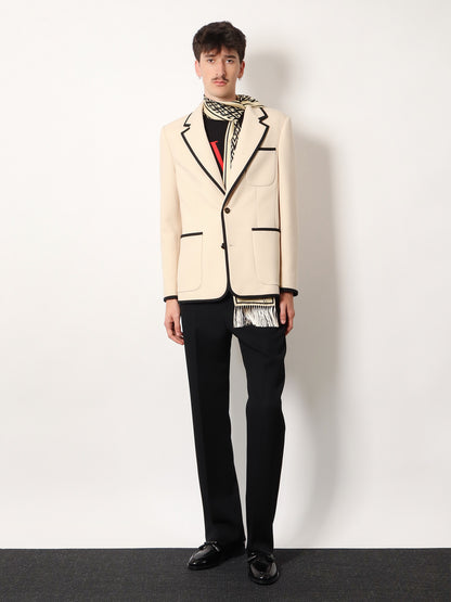 Single-breasted virgin wool blazer thumbnail