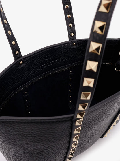 Valentino Garavani Rockstud leather shopping bag thumbnail
