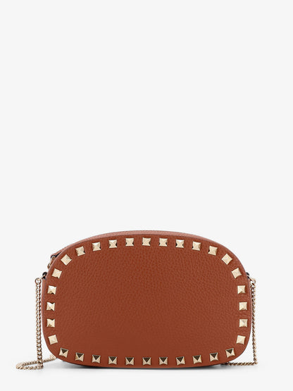 Rockstud leather shoulder bag thumbnail