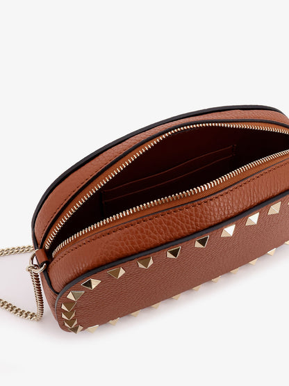 Rockstud leather shoulder bag thumbnail