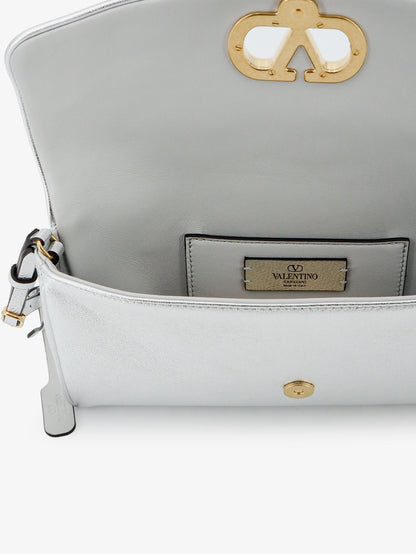 DeVain laminated leather shoulder bag thumbnail