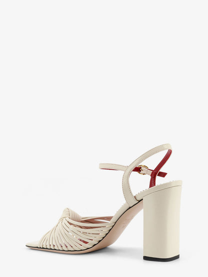 VG Annet leather sandals with metal VLogo thumbnail